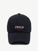 New Arrival Unisex Embroidery "crush" Baseball Caps Black Embroidered Initials Dad Hat 100% Cotton Baseball Caps for Four Season - Image 2