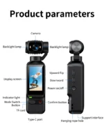 HD Vlogging Camera 180 Degree Rotatable For Vlog YouTube Tiktok Video Recording Entry Portable anti-shake Action Camera for gift - Image 15