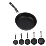 Frying Pan Skillet Light Smoke Frying Pan Professional Prevents Stick High Capacity Easy To Clean Heat Resistant for Home - Image 16