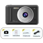 4k Digital Camera IPS HD 50MP CCD Camera 2.4" Autofocus Vlogging Student Camcorder 8X Dual Cam and LED Flash Video Photo Filming - Image 7