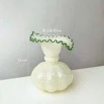 Glass Vase Pumpkin Shape Wave Retro European Hand-made Floral Arrangement Accessories Terrarium Flower Vases - Image 8