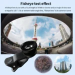 3in1 Fisheye Wide Angle Micro Camera Lens for iPhone Xiaomi Redmi 3IN1 Zoom Fish Eye Len on Smartphone Lenses with Phone Clip - Image 3