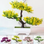 Artificial Plants Bonsai Small Tree Pot Fake Plant Flowers Potted Ornaments For Home Room Table Decoration Hotel Garden Decor - Image 9