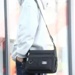 Mens Crossbody Bag Single Shoulder Bags Big Capacity Multi-Pockets Storage Bag Fashion Handbag Business Crossbody Bags - Image 30