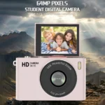 Digital Camera with  Screen 64MP Digital Camera with 2.4" 180°  Screen 16X Zoom Autofocus Photography Camera