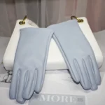 Women's Synthetic Leather Gloves Winter Warmth Short Thin Screen Driving Female Color Leather Gloves New 2022 Cycling - Image 13