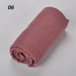 Sparsil Women Summer Soft Retro Tassels Solid Color 180x90 Shawls Female Thin Wraps Hijab Beach Holiday Scarf - Image 23
