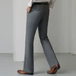 Flared Trousers For Men Slim Fit Wide Leg Man Suits Pants Tressed Business Fluid Bell Mouth Gray Draped Social Tailoring Luxury - Image 6