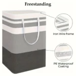 75L Laundry Baskets Large Capacity Dirty Clothes Hamper With Handles Durable Bathroom Clothes Storage Basket For Home Dorm Hotel - Image 3