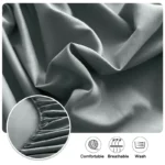 90/120/150/180x200 Fitted Bed Sheet With Elastic Band Solid Color Mattress Covers Protector Single Double King Beds 100% Polyest - Image 3
