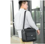 Oxford Cloth Laptop Bags Men Large Capacity Briefcase Business Travel Shoulder Pouch - Image 23