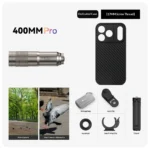 ED Low Dispersion 400mm Telephoto Lens, Fotorgear Pro with 13 Elements & 35mm Prism, No Vignette, IOS Stabilization for Phone - Image 12