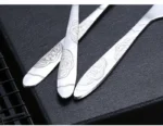 Portable Dinnerware Set - Ultra-Portable, Vibrant Printed, Stainless Steel Cutlery Set with Knifes, Fork, Spoon Carrying Bag - Image 15