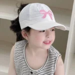 Children's summer hats, thin, quick-drying, sunshade baseball caps, half-air top caps, baby duck tongue baseball caps - Image 11
