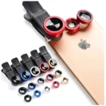 3in1 Fisheye Wide Angle Micro Camera Lens for iPhone Xiaomi Redmi 3in1 Zoom Fish Eye Len on Smartphone Lenses with Phone Clip - Image 8