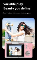 Digital Camera，2.4-inch HD rotating screen，4K video recording，800mAh battery capacity，48 megapixels，Beauty function，Autofocus - Image 2