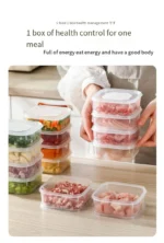 1 Set of 3 Food Storage Containers, Refrigerator Storage Boxes, Grain Storage Boxes, Plastic Sealed Containers, Large, Medium, and Small Sizes, 3-Piece Set, Lunch Box with Lid for Fruit Storage - Image 10