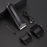 Electric Beard Trimmer for Men LED Hair Cutting Machine Intimate Area Shaver with Safety Razor Clipper for Facial Hair Shaving - Image 6