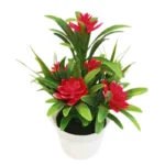 Artificial Flowers Plant Pot Simulate Fake Plastic Flowers Home Office Decor Gift Desktop Bonsai Wedding Party Balcony Ornaments - Image 8