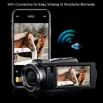 56MP Camcorder 5K Video Camera Camcorder HD WiFi Digital Camera 3.0in Touchscreen 56MP Vlog Camera 18X Digital Zoom Anti Shake