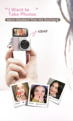 2.4K Digital Camera for Photography and Video,  Vlogging Camera with 180° Flip Screen, Retro Portable Selfie Camera, Compact - Image 10