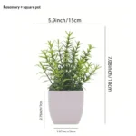 Artificial Plants With Lifelike Foliage And No Maintenance Perfect For Home Office Bathroom Desktop Shelf Decor Indoor Plant - Image 9