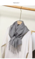 Women Scarf Cashmere Winter Scarf Winter 2024 Fashion Scarves Designer Keep warm Women Luxury Kids Scarf - Image 13