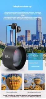 4-In-1 Phone Lens Kit Wide Angle, Macro, Fisheye & Telephoto Hd No-Distortion for All Smartphones - Image 12