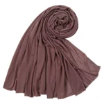 Women Big Size Cotton Jersey Hijabs Scarf Islamic Turban Shawls Trendy Muslim Hijab Solid Plain Cotton Scarves Headscarf - Image 21