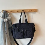Large capacity Tote Bags for Women Shoulder Side Bag Fashion Space cotton Shopping Bags Multi-pocket Messenger Bag Lady Handbags - Image 10
