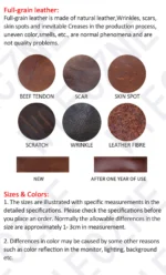 Genuine Leather Men's Brifecase 15 Inch Laptop Bags Simple Cowhide HandBag Vegetable-tanned Leather Fashion Casual Style - Image 27