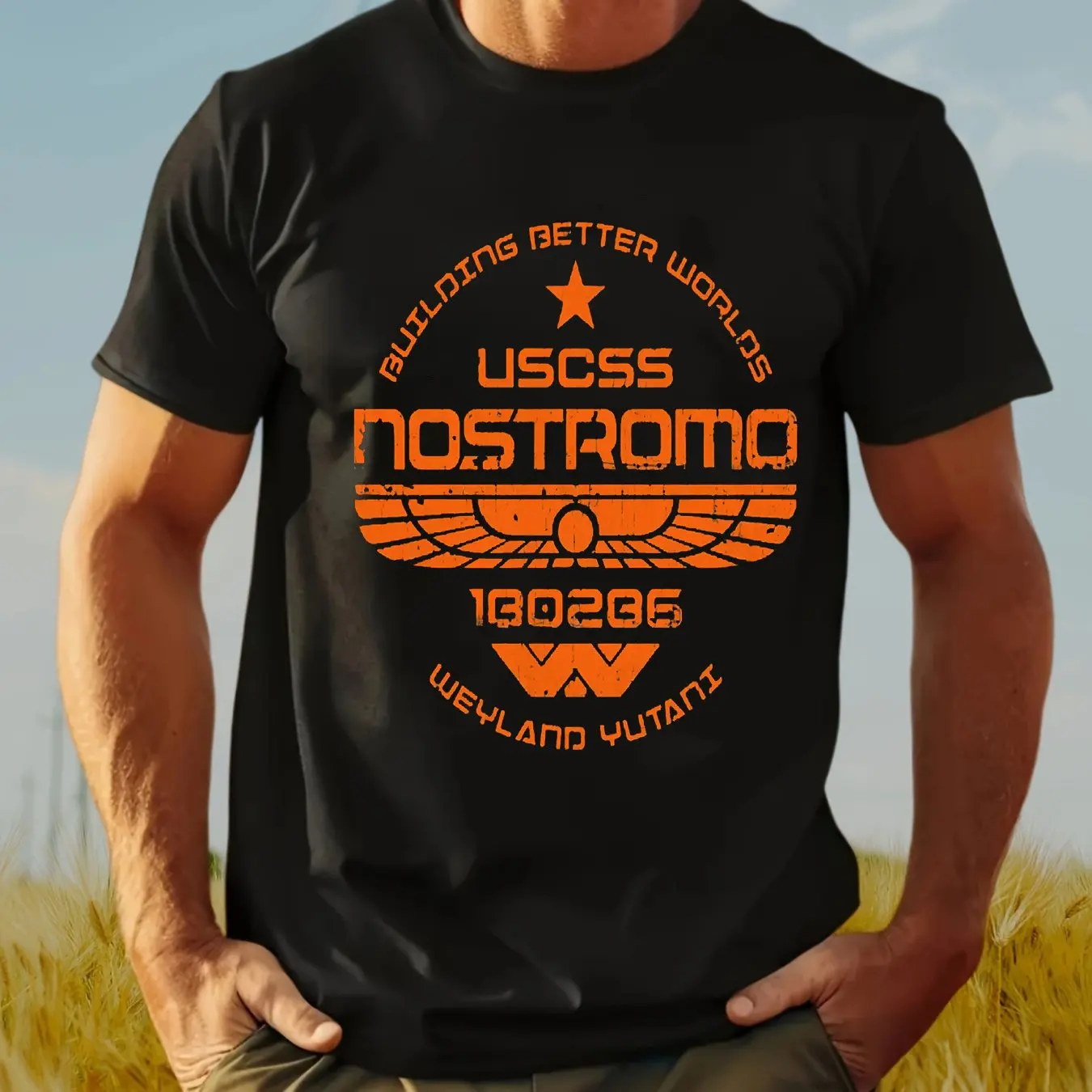 S4c6c58e7cd1f4c188415d4c1ffe66ba1S.webp Summer T-shirts for Men Casual Short Sleeve Round Neck 100% Cotton Fabric Men's T-shirts for Summer - Image 1