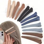 12 PCS Hair Clips for Styling Sectioning, 3.1 Inch Matte Alligator Hair Clips Barrettes No Crease Duck Billed - Image 3