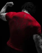 New Summer GYM T-shirt Men's Gothic Print Muscle Tee High Elasticity And Quick Drying Exercise For Bodybuilding Training T-shirt - Image 11