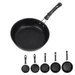 Frying Pan Skillet Light Smoke Frying Pan Professional Prevents Stick High Capacity Easy To Clean Heat Resistant for Home - Image 13