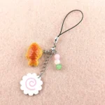 Fashion Food Mobile Phone Straps Charm Women Cute Bead Keychain Lanyard For iPhone Case Camera Bags Decoration Pendant - Image 4