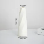 Nordic Vases Pure White Plastic Vases Imitation Ceramic Flower Vases Desktop Flowerpot Wedding Decor Home Ornament - Image 13