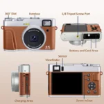 4K Digital Camera Auto Focus 48MP Vlogging Camera for YouTube and Anti-Shake Video Camera with Viewfinder Flash & Dial - Image 12
