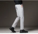 New Men‘s Suit Pants Slim Business Office Elastic Waist Black Grey Classic Pant Korean Trousers Male Plus Size 27-38 40 42 - Image 20