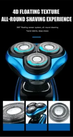 Electric Shaver Rotary Shaver Electric Razor Beard Trimmer Rechargeable Hair Cutting Shaving Machine Clipper for Men Waterproof - Image 13