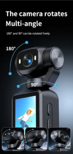 HD Vlogging Camera 180 Degree Rotatable For Vlog YouTube Tiktok Video Recording Entry Portable anti-shake Action Camera for gift - Image 13