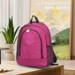 Cute Simple Casual Backpack Simple Versatile Trendy Grid Fashion Street Travel Personality Storage Bag Sequin Backage For Girls