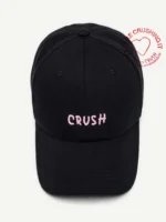 New Arrival Unisex Embroidery "crush" Baseball Caps Black Embroidered Initials Dad Hat 100% Cotton Baseball Caps for Four Season - Image 9