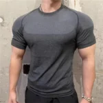 Men's Muscle Enhancing Slim Fit Long Sleeve Workout T-Shirt, Breathable Athletic Top for Gym Training Outdoor - Image 3