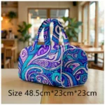 Quilted Tote Bag Men Women Large Hobo Purse Boho Chic Shoulder Bag Unique Paisley Print Beach Bag Spacious Travel Tote Handbag - Image 10