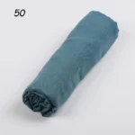 Sparsil Women Summer Soft Retro Tassels Solid Color 180x90 Shawls Female Thin Wraps Hijab Beach Holiday Scarf - Image 30