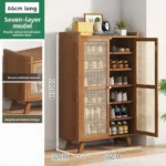 Shoe cabinet, shoe rack  household, simple indoor storage artifact, space-saving entry, and dust-proof dormitory. - Image 8