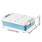 Under Bed Organizer Under Bed Storage Containers Waterproof With Casters Large Capacity Space Saving Storage Supplies - Image 9