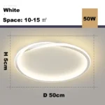 Modern LED Room Decoration Ring Ceiling Light Living Room Bedroom Dining Room Ceiling Lamp Indoor Lighting Decorative Lamps - Image 10