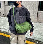 Outdoor Portable Crossbody Bags for Men and Women Commuter Waterproof Youth Shoulder Bag Solid Color Lightweight Female Tote - Image 14